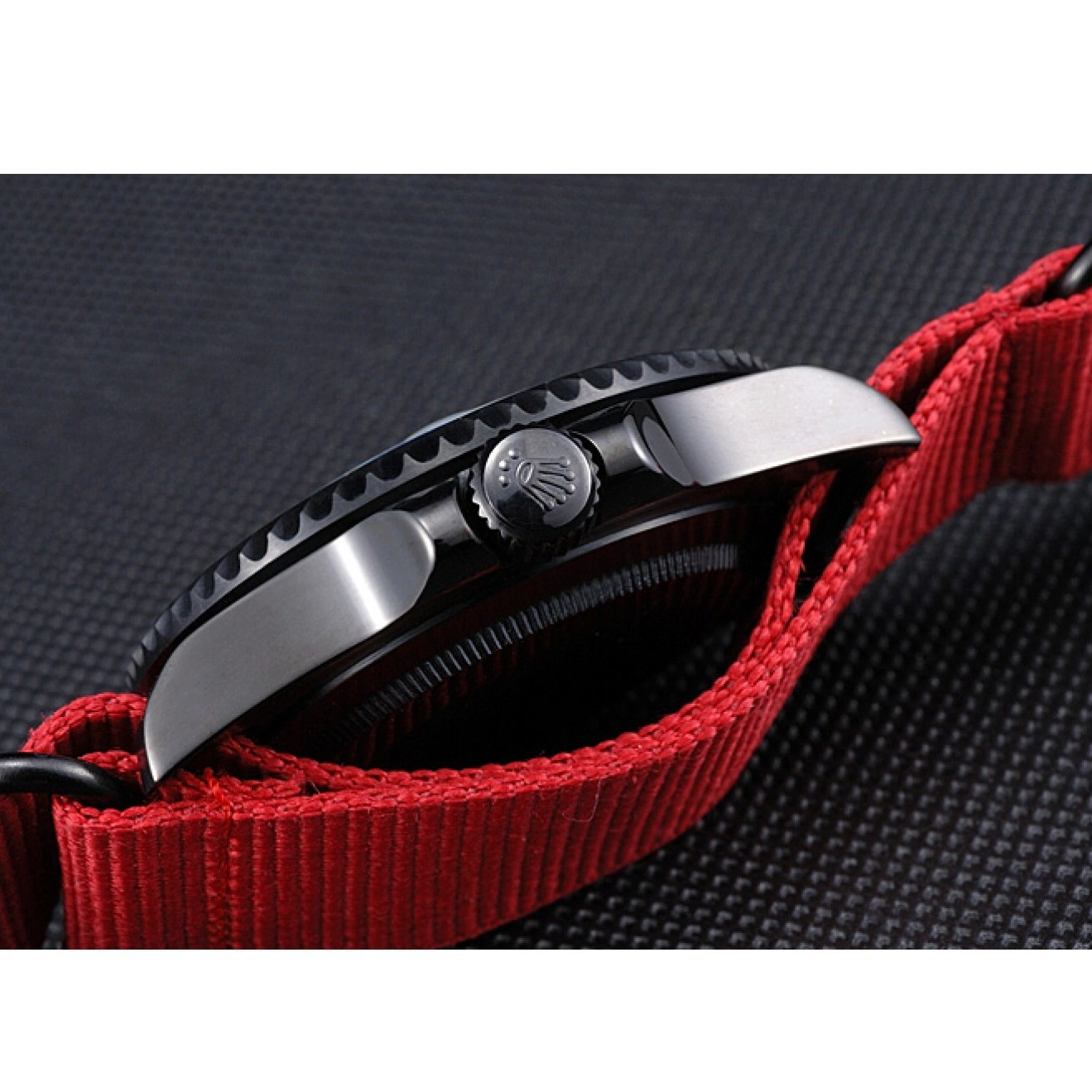 MiroTime 0710 Rolex Stealth Submariner Red Nylon Strap 622010